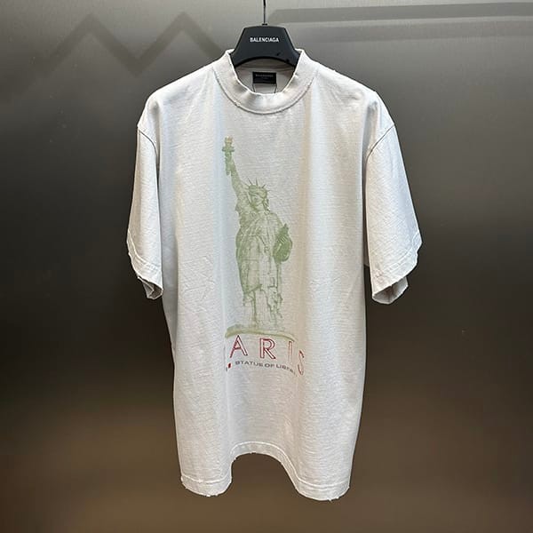 高品質バレンシアガ 偽物 PARIS MOON オーバーサイズ Tシャツ 2色 baz20179